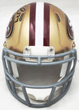 FRED WARNER AUTOGRAPHED 49ERS GOLD SPEED MINI HELMET BECKETT WITNESS 223761