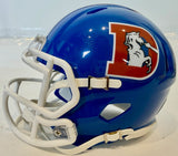Karl Mecklenburg Autographed Denver Broncos "D" Logo Mini Helmet -- BAS COA