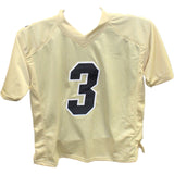 Dylan Edwards Autographed/Signed Gold College Style Jersey BAS 42731