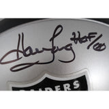 Howie Long Autographed/Signed Oakland Raiders VSR4 Mini Helmet HOF Beckett 27183