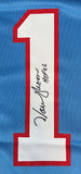 Warren Moon Signed Houston Oilers Nike Game Replica Jersey HOF 06 Inscribed BAS