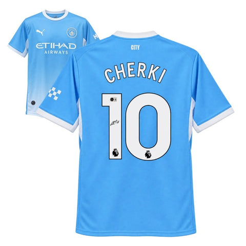 Rayan Cherki Signed Manchester City 2026-27 Soccer Jersey #10 with Beckett COA