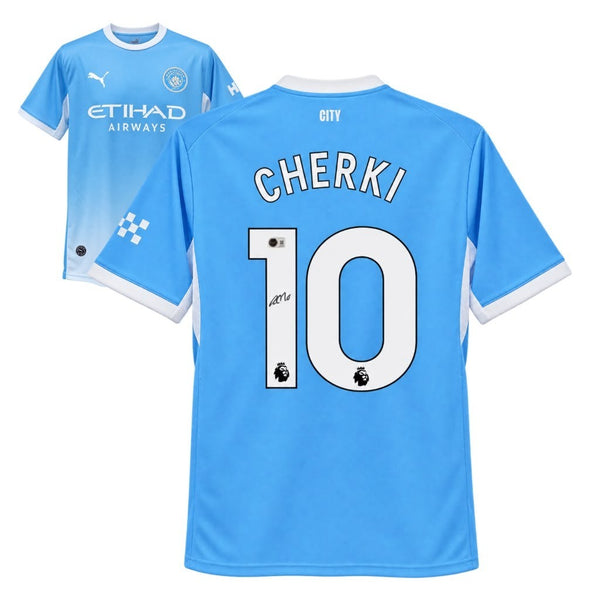 Rayan Cherki Signed Manchester City 2026-27 Soccer Jersey #10 with Beckett COA