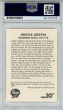 Archie Griffin Autographed/Signed 1988 Kroger Trading Card PSA Slab 43778