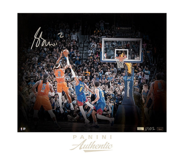 Shai Gilgeous-Alexander Autographed 16x20 "Elevate" Photograph LE 102 Panini