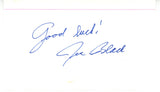 Joe Black Autographed Brooklyn Dodgers Index Card w/Good Luck Beckett 56541