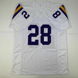 Autographed/Signed AHMAD RASHAD Minnesota White Football Jersey JSA COA Auto
