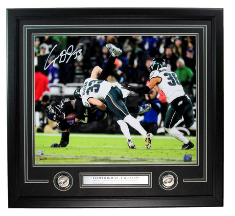 Cooper DeJean Signed/Autographed 16x20 Photo Eagles Framed Fanatics 199074