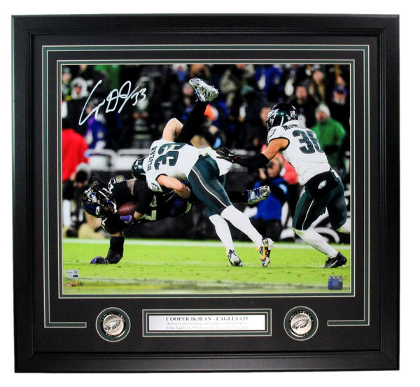 Cooper DeJean Signed/Autographed 16x20 Photo Eagles Framed Fanatics 199074