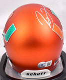 Ray Lewis Ed Reed Autographed Miami Hurricanes Schutt Mini Helmet-Beckett W Holo