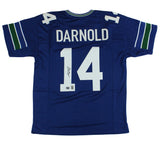 Sam Darnold Signed Seattle Custom Blue Jersey
