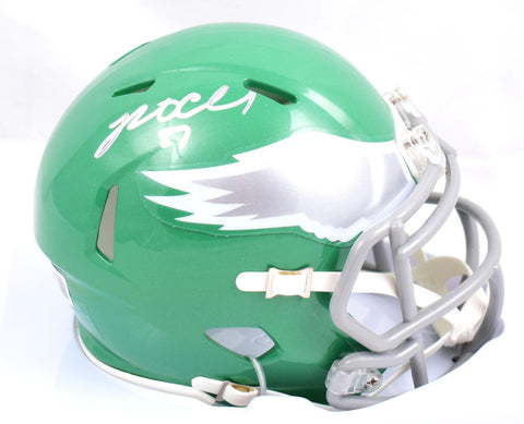 Brent Celek Autographed Eagles Speed Alternate 2023 Mini Helmet-Beckett W Holo
