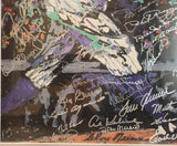 Leroy Neiman Babe Ruth 11x14 Print Signed by 30+ Baseball HOFers Framed JSA LOA