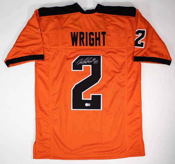 Nahshon Wright Signed Oregon State Beavers Jersey (Beckett) Chicago Bears D.B.