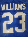 KYREN WILLIAMS SIGNED AUTOGRAPHED PRO STYLE CUSTOM XL JERSEY BECKETT QR