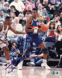 Dikembe Mutombo Autographed 8x10 Photo Denver Nuggets Beckett BAS QR #BS30141