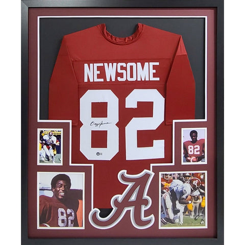Ozzie Newsome Autographed Signed Framed Alabama Jersey BECKETT