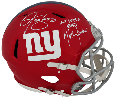 Lawrence Taylor Signed Giants FLASH Riddell Pro Auth Helmet w/Bad MFer -(SS COA)