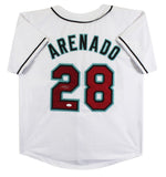 Nolan Arenado Authentic Signed White Pro Style Jersey Autographed JSA 2