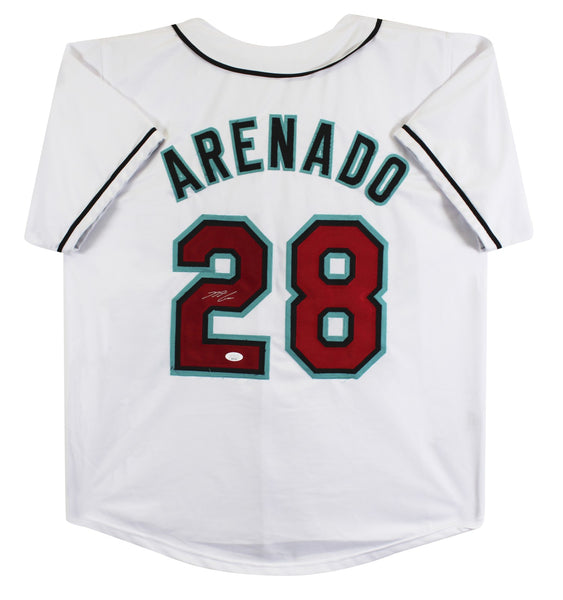 Nolan Arenado Authentic Signed White Pro Style Jersey Autographed JSA 2
