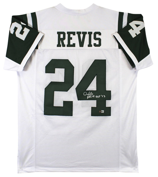 Darelle Revis "HOF 23" Authentic Signed White Pro Style Jersey BAS Witnessed