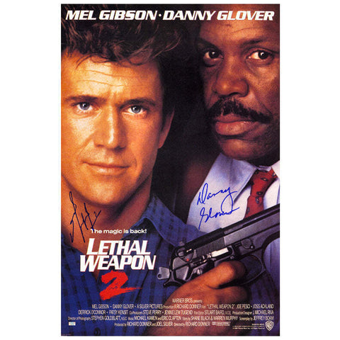 Mel Gibson, Danny Glover Autographed 1989 Lethal Weapon 2 Original 27x40 Poster