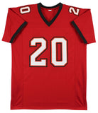 Ronde Barber Authentic Signed Alternate Red Pro Style Jersey BAS Witnessed