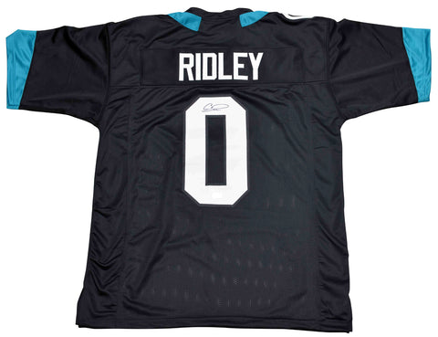 CALVIN RIDLEY AUTOGRAPHED SIGNED JACKSONVILLE JAGUARS #0 BLACK JERSEY BECKETT