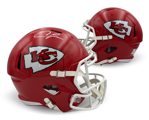 Chris Jones Autographed Kansas City Chiefs Full Size Replica Helmet Beckett