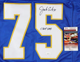 Jim Covert Signed Pittsburgh Panthers Jersey Inscribed "CHOF 2003"(JSA COA) Pitt