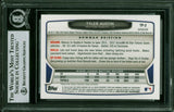 Yankees Tyler Austin Signed 2013 Bowman Chrome DPR #TP2 Rookie Card BAS Slabbed