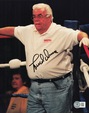 Lou Duva Autographed Signed 8x10 Photo Trainer Beckett BAS QR #BH29155