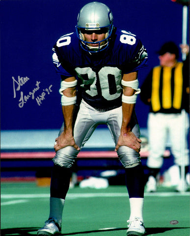 Steve Largent Autographed 16x20 Photo Seattle Seahawks "HOF '95" MCS Holo #68120