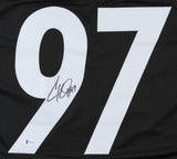 Cameron Heyward Signed Pittsburgh Steelers Jersey (Beckett) 3xPro Bowl D Lineman