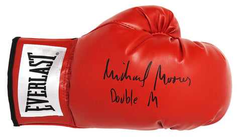 MICHAEL MOORER Signed Everlast Red Boxing Glove w/Double M - SCHWARTZ