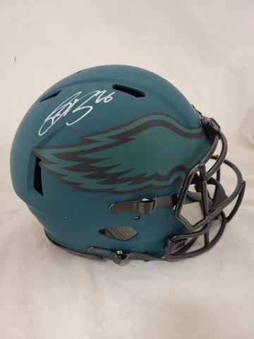 SAQUON BARKLEY SIGNED PHILADELPHIA EAGLES RAVE SPEED AUTHENTIC HELMET BECKETT