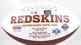 Joe Theismann Autographed Washington Redskins Logo Football 4 Insc.- Beckett W