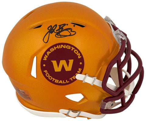 John Riggins Signed Washington Football Team FLASH Riddell Mini Helmet -(SS COA)