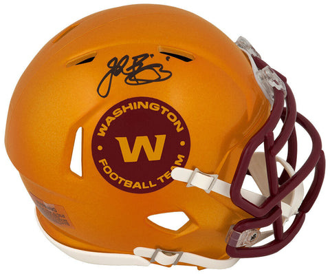 John Riggins Signed Washington Football Team FLASH Riddell Mini Helmet -(SS COA)