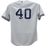 Luis Severino Autographed/Signed New York Yankees Grey Jersey FAN 43512