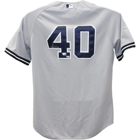 Luis Severino Autographed/Signed New York Yankees Grey Jersey FAN 43512