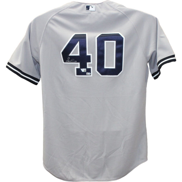 Luis Severino Autographed/Signed New York Yankees Grey Jersey FAN 43512