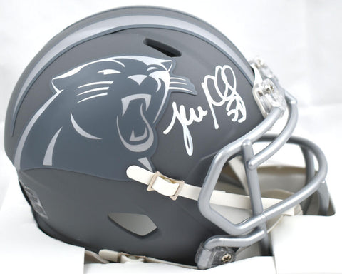 Luke Kuechly Signed Carolina Panthers Slate Speed Mini Helmet - Beckett W Holo