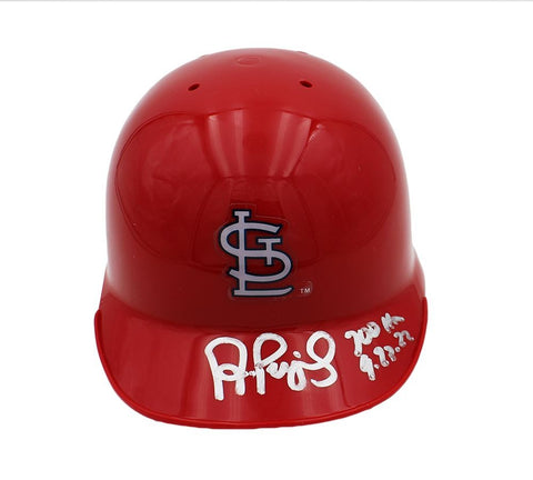 Albert Pujols Autographed Cardinals Mini Helmet 700 HR 9.23.22 - Beckett