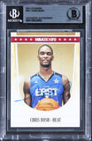 Heat Chris Bosh Authentic Signed 2011 Hoops #251 Card Autographed BAS Slabbed