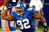 Michael Strahan New York Giants Signed Jersey (Beckett) 7xAll Pro Defensive End
