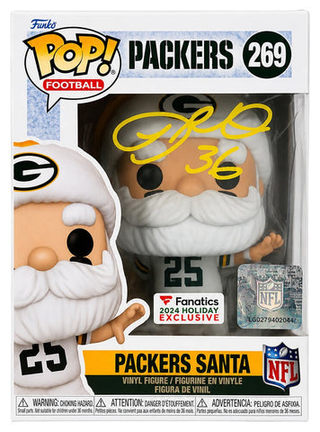 LeRoy Butler Signed Green Bay Packers SANTA Funko Pop Doll #269 - (SCHWARTZ COA)