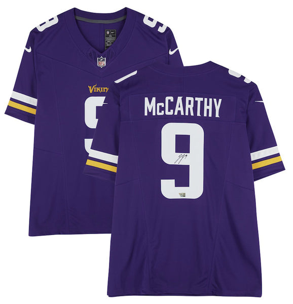 J.J. McCarthy Autographed Minnesota Vikings Purple Limited Jersey Fanatics
