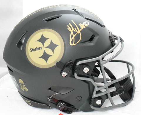 Jack Sawyer Signed Steelers F/S Salute 2025 SpeedFlex Helmet - Beckett W Holo