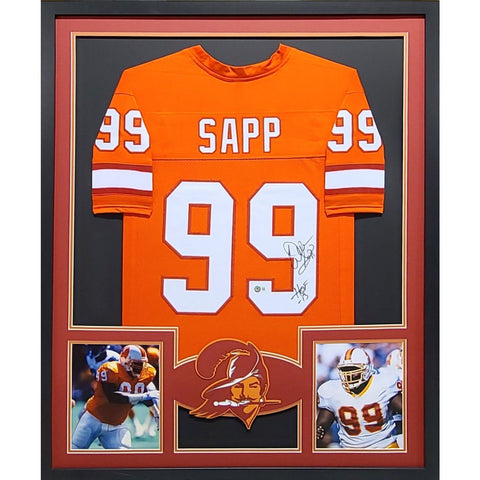 Warren Sapp Autographed Signed Framed Tampa Bay Buccaneers TB Jersey BECKETT